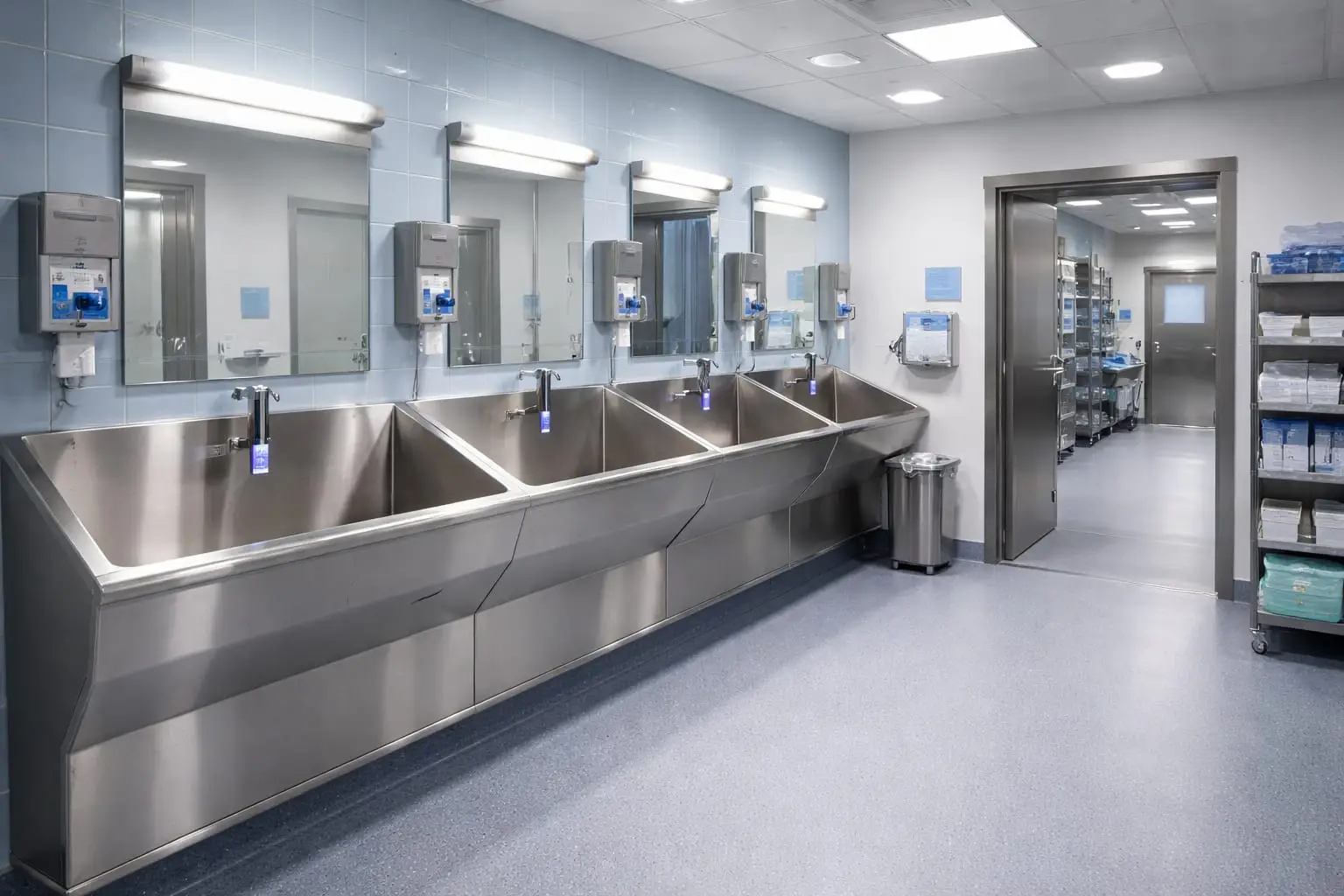 Área de preparación para cirugía Hospital Clínica Atoyac